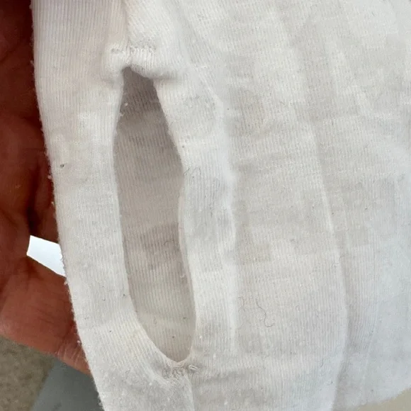 Lululemon Athletica White Graphic Long Sleeve Tee - Picture 4 of 4